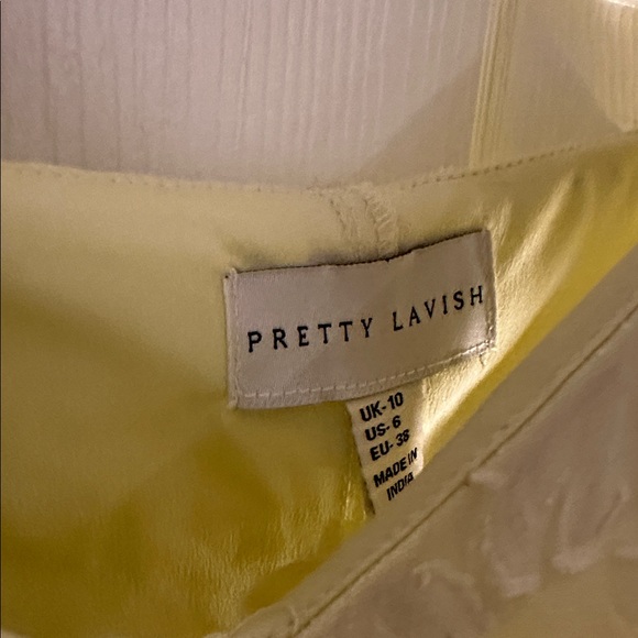 Chic One-Shoulder Yellow Ruffle Dress - Picture 3 of 7